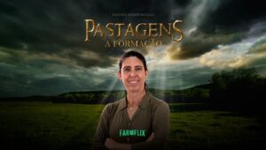 Capa do novo curso da FarmFlix: Formação de Pastagens, com Janaína Martuscello, da Universidade Federal de São João Del Rei